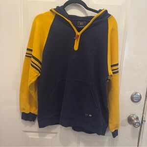 Bugle Boy Navy and Yellow Half-Zip Pullover